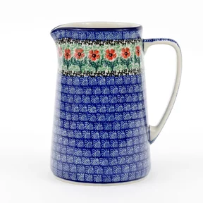 Dzbanek ceramiczny G46 1,3l <br> 1916X Czerwone kwiatuszki